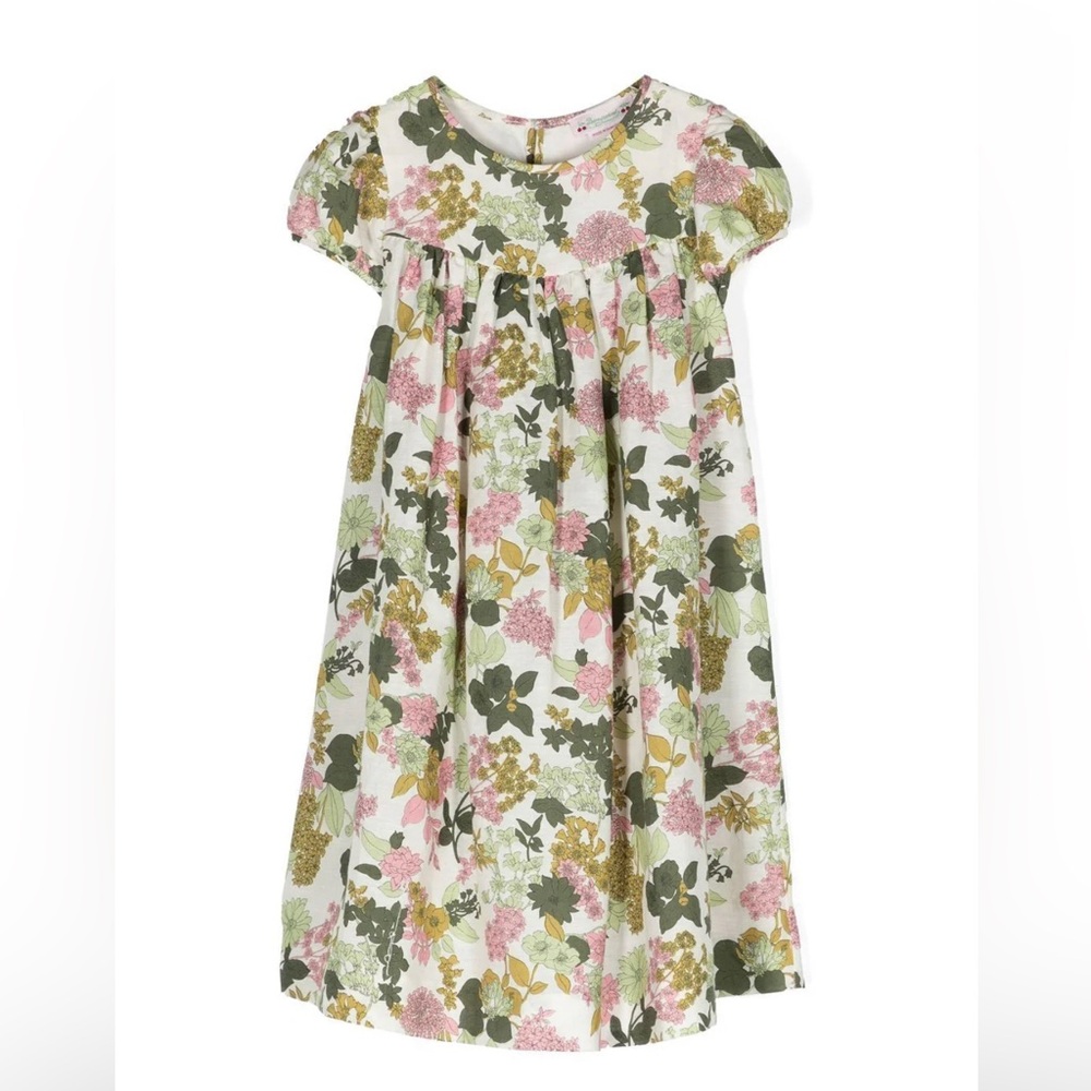 Bonpoint Kids Arletty Floral Print Maxi Dress Size 14